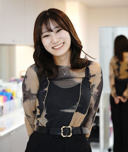 ヘアサロン就職の佐藤茉波さん